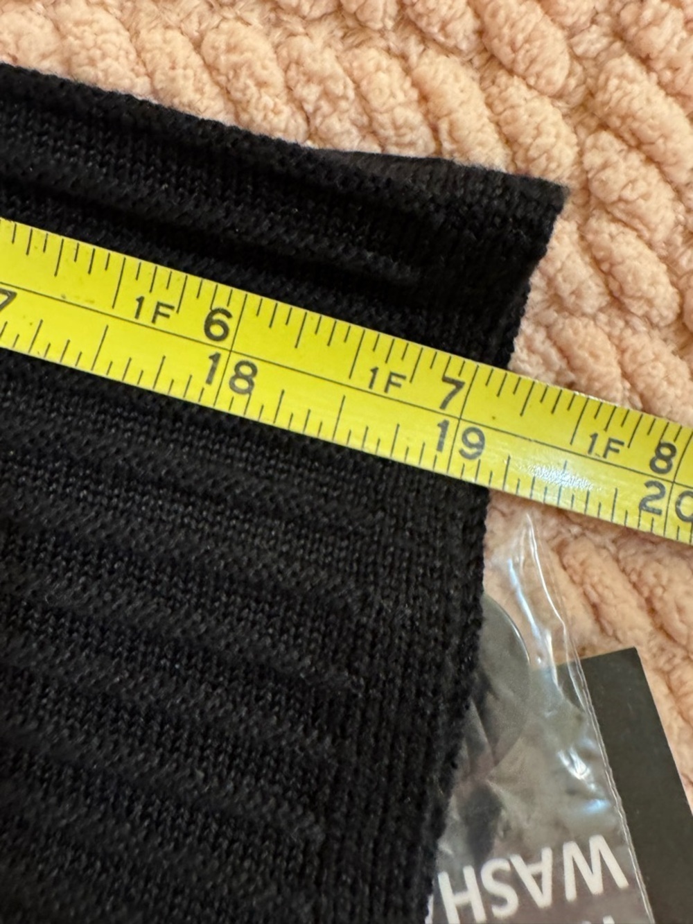 Sandra Darren Black White Sweater Dress A-Line Contrast Trim Button PL NWT - Picture 14 of 16